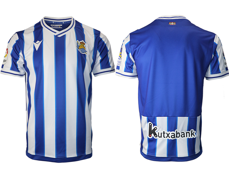 Men 2021 Real Sociedad home aaa version soccer jerseys